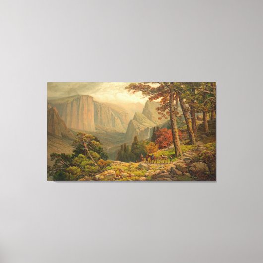 Yosemite Valley Californië 1887 Canvas Afdruk (Voorkant)