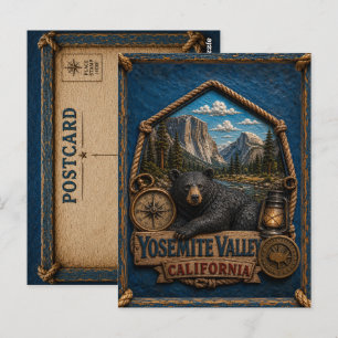 Yosemite Valley Californië Ansichtkaart Reis naar Briefkaart