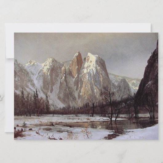 Yosemite Valley, Californië (Cathedral Rock) Kaart (Voorkant)