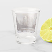 Yosemite Valley, Californië (Cathedral Rock) Shot Glas (Achterkant)