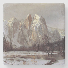 Yosemite Valley, Californië (Cathedral Rock) Stenen Onderzetter