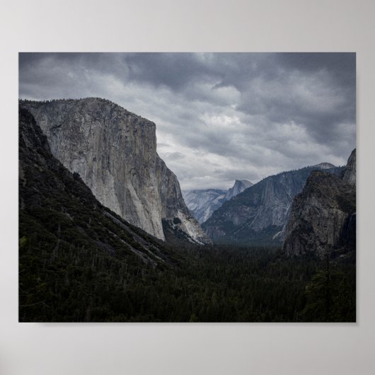 Yosemite Valley en El Capitan - Landschapsfoto Poster (Voorkant)