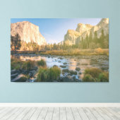 Yosemite Valley Evening Canvas Afdruk (Insitu (Houten vloer))