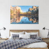 Yosemite Valley Evening Canvas Afdruk (Insitu (Slaapkamer))