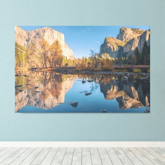 Yosemite Valley Evening Canvas Afdruk (Insitu (Houten vloer))
