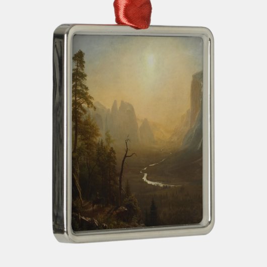 Yosemite Valley, Glacier Point Trail Metalen Ornament (Rechts)