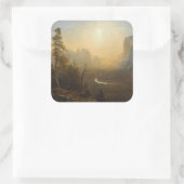 Yosemite Valley, Glacier Point Trail Vierkante Sticker (Tas)