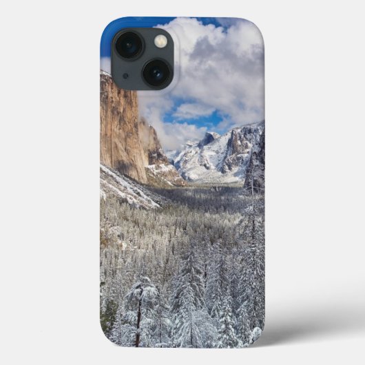 Yosemite Valley in de sneeuw Case-Mate iPhone Case (Achterkant)