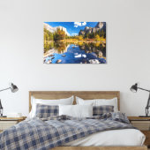 Yosemite Valley in Herfst Canvas Afdruk (Insitu (Slaapkamer))