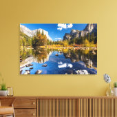 Yosemite Valley in Herfst Canvas Afdruk (Insitu (Woonkamer))