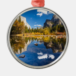 Yosemite Valley in Herfst Metalen Ornament