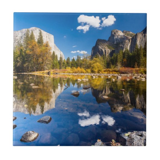 Yosemite Valley in Herfst Tegeltje (Voorkant)