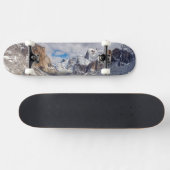 Yosemite Valley in sneeuw Skateboard (Horizontaal)