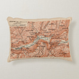  Yosemite Valley Map  Accent Kussen