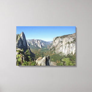 Yosemite Valley Panorama 2 - Yosemite Canvas Afdruk