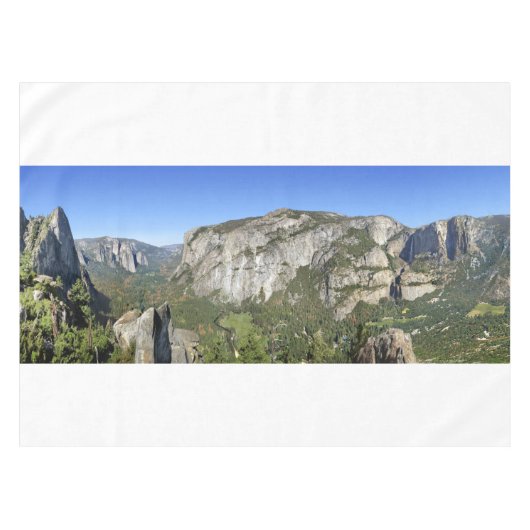 Yosemite Valley Panorama 2 - Yosemite Tafelkleed (Voorkant (Horizontaal))