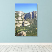 Yosemite Valley Panorama 3 - Yosemite Canvas Afdruk (Insitu (Houten vloer))