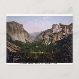 Yosemite Valley panorama,  Californië Briefkaart