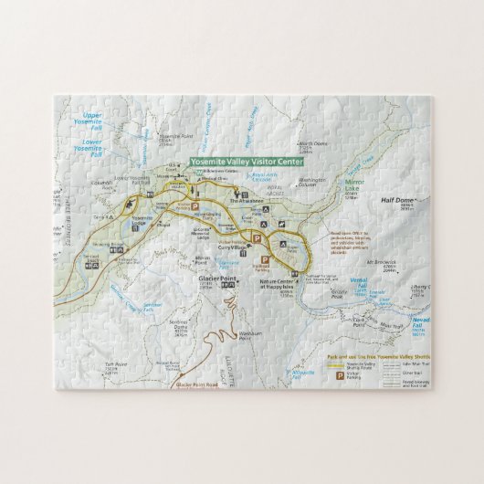 Yosemite Valley-platenpuzzel Legpuzzel (Horizontaal)
