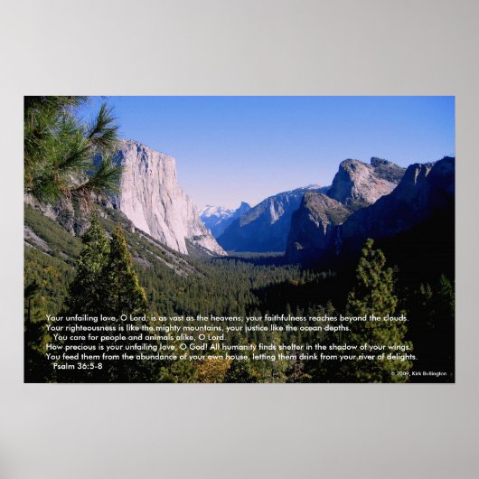 Yosemite Valley Poster (Voorkant)
