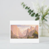 Yosemite Valley  Prang Lithograph Briefkaart (Staand voorkant)