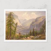 Yosemite Valley  Prang Lithograph Briefkaart (Voorkant)