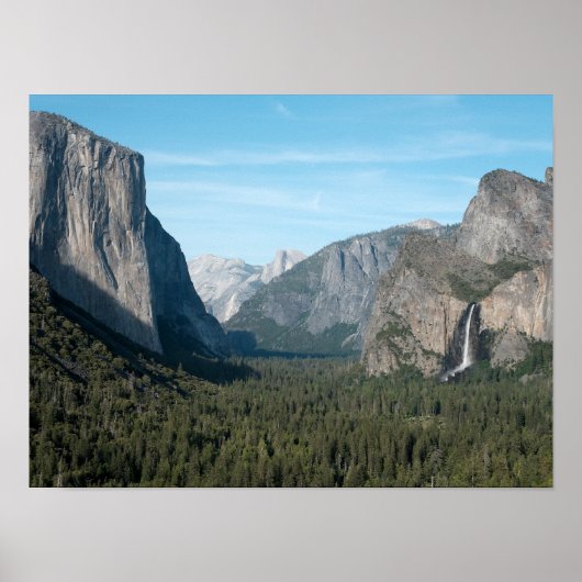 Yosemite Valley Print, Poster Papier (Halfmat Glan (Voorkant)