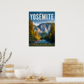 Yosemite Valley Reisposter Poster (Keuken)