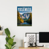 Yosemite Valley Reisposter Poster (Thuiskantoor)