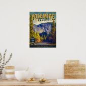 Yosemite Valley Reisposter Poster (Keuken)