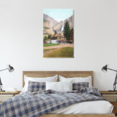 Yosemite Valley Store and Post Kantoor Canvas Afdruk (Insitu (Slaapkamer))