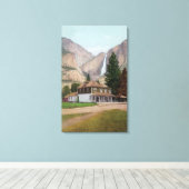 Yosemite Valley Store and Post Kantoor Canvas Afdruk (Insitu (Houten vloer))