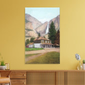 Yosemite Valley Store and Post Kantoor Canvas Afdruk (Insitu (Woonkamer))