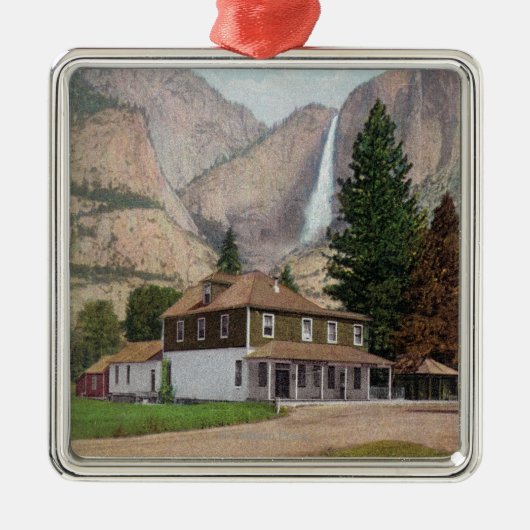 Yosemite Valley Store and Post Kantoor Metalen Ornament (Voorkant)