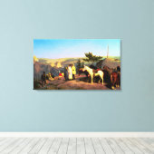 Yosemite Valley uit Glacier Point 1874 Canvas Afdruk (Insitu (Houten vloer))