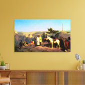 Yosemite Valley uit Glacier Point 1874 Canvas Afdruk (Insitu (Woonkamer))