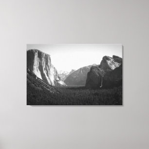 Yosemite Valley uit het Uitzicht van Tunnel Canvas Afdruk