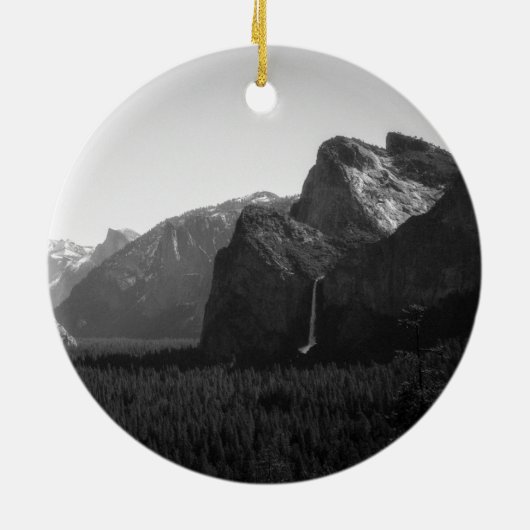 Yosemite Valley uit het Uitzicht van Tunnel Keramisch Ornament (Achterkant)