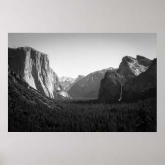 Yosemite Valley uit het Uitzicht van Tunnel Poster