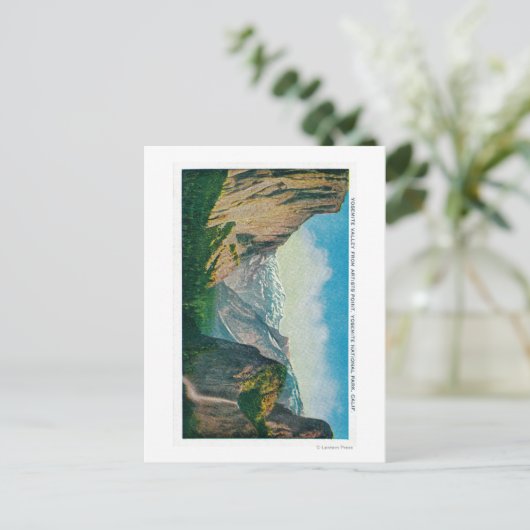 Yosemite Valley van Artist's Point Briefkaart (Staand voorkant)
