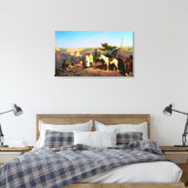 Yosemite Valley vanuit Glacier Point 1874 Canvas Afdruk (Insitu (Slaapkamer))