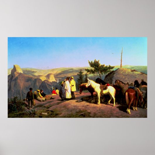 Yosemite Valley vanuit Glacier Point 1874 Poster (Voorkant)