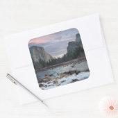 Yosemite Valley Vierkante Sticker (Envelop)
