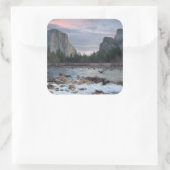 Yosemite Valley Vierkante Sticker (Tas)