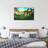 Yosemite Valley ViewYosemite, CA Canvas Afdruk (Insitu (Slaapkamer))