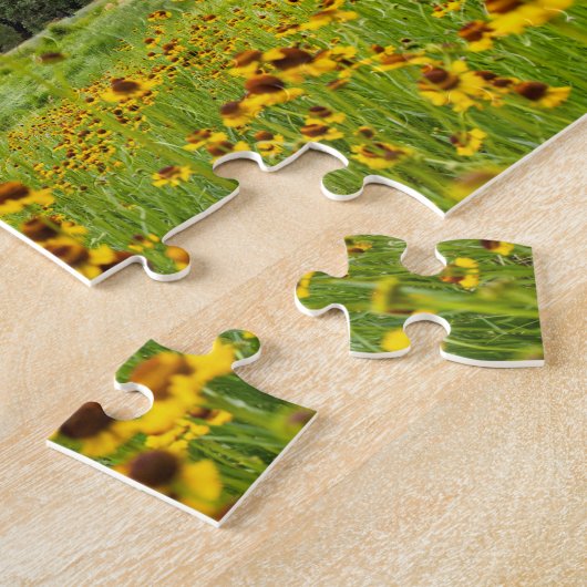 Yosemite Valley Wildbloemen Puzzle Legpuzzel (Zijkant)