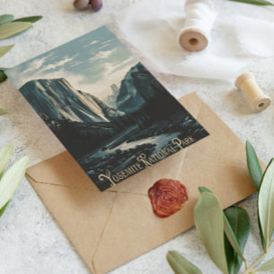 Yosemite Valleys Serene Morning Briefkaart