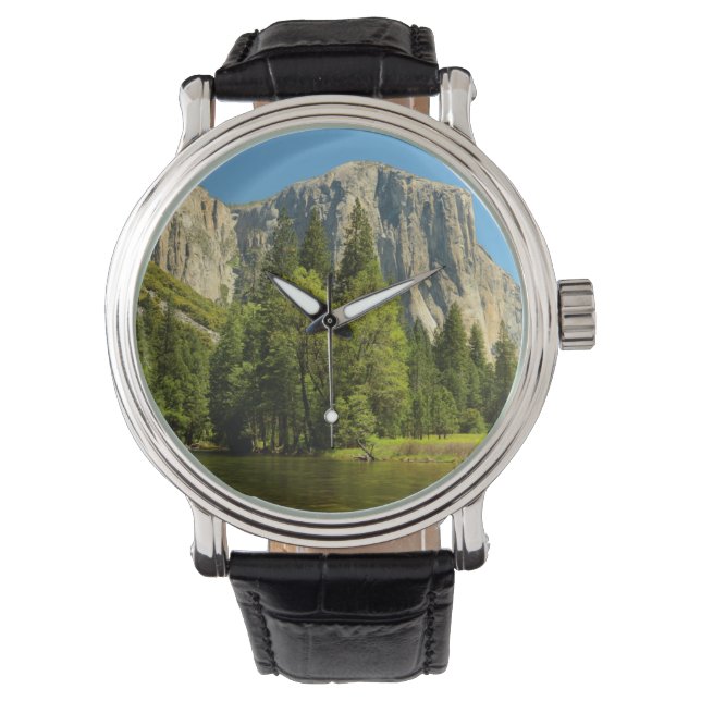 Yosemite Vanaf Valleibodem, Sierra-Nevada Horloge (Voorkant)