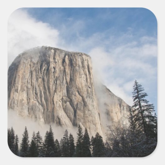 Yosemite Vierkante Sticker (Voorkant)