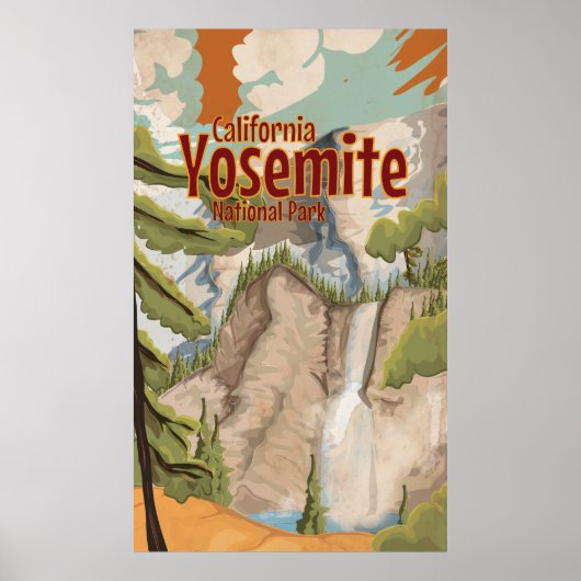 Yosemite Vintage Poster (Voorkant)